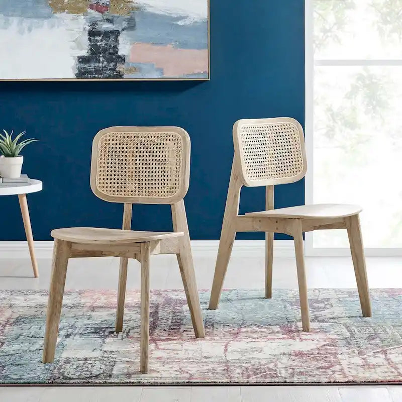 Lot de 2 chaises de salle à manger en bois Habitat