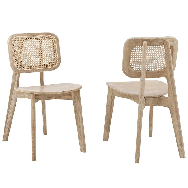Lot de 2 chaises de salle à manger en bois Habitat