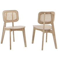 Lot de 2 chaises de salle à manger en bois Habitat