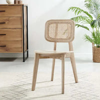 Lot de 2 chaises de salle à manger en bois Habitat