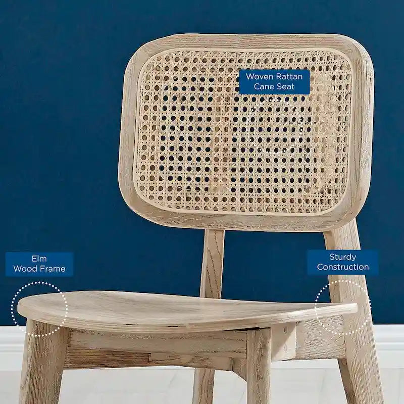 Lot de 2 chaises de salle à manger en bois Habitat
