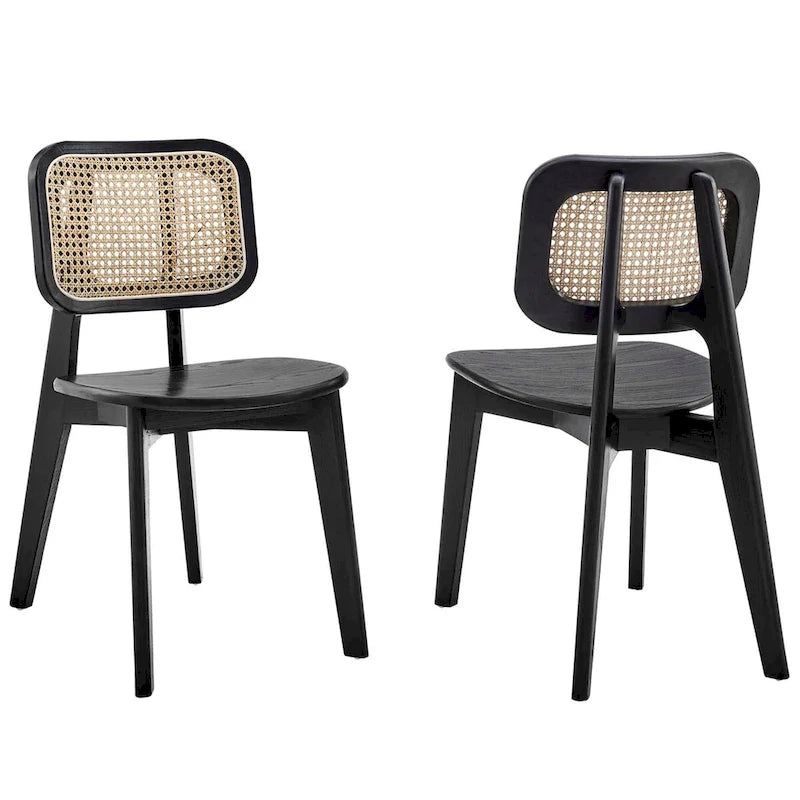 Lot de 2 chaises de salle à manger en bois Habitat