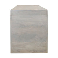 Banc Karson en bois massif blanc sable par East at Main