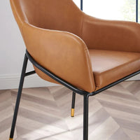 Lot de 2 chaises de salle à manger Jovi en cuir végétalien - S.O.