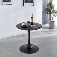 Table à manger ronde avec 4 chaises en tissu peluche Teddy