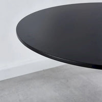 Table à manger ronde avec 4 chaises en tissu peluche Teddy