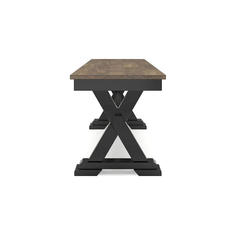 Signature Design by Ashley Wildenauer Banc de salle à manger marron/noir 50 - 48 L x 16 P x 19,25 H