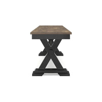 Signature Design by Ashley Wildenauer Banc de salle à manger marron/noir 50 - 48 L x 16 P x 19,25 H