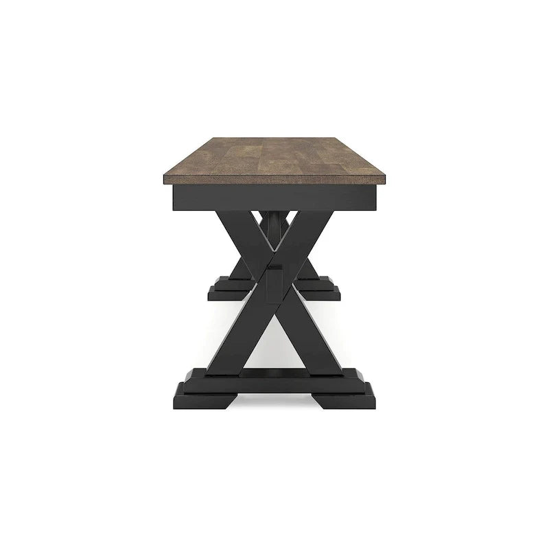 Signature Design by Ashley Wildenauer Banc de salle à manger marron/noir 50 - 48 L x 16 P x 19,25 H