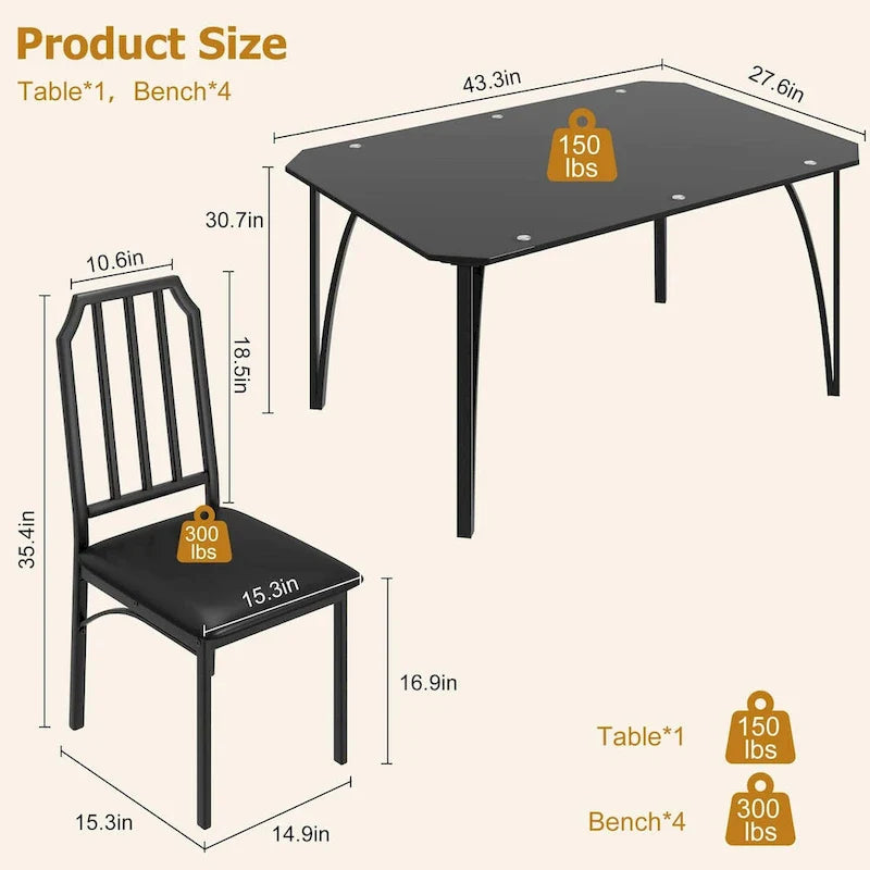 Ensemble de table à manger pour 2/4