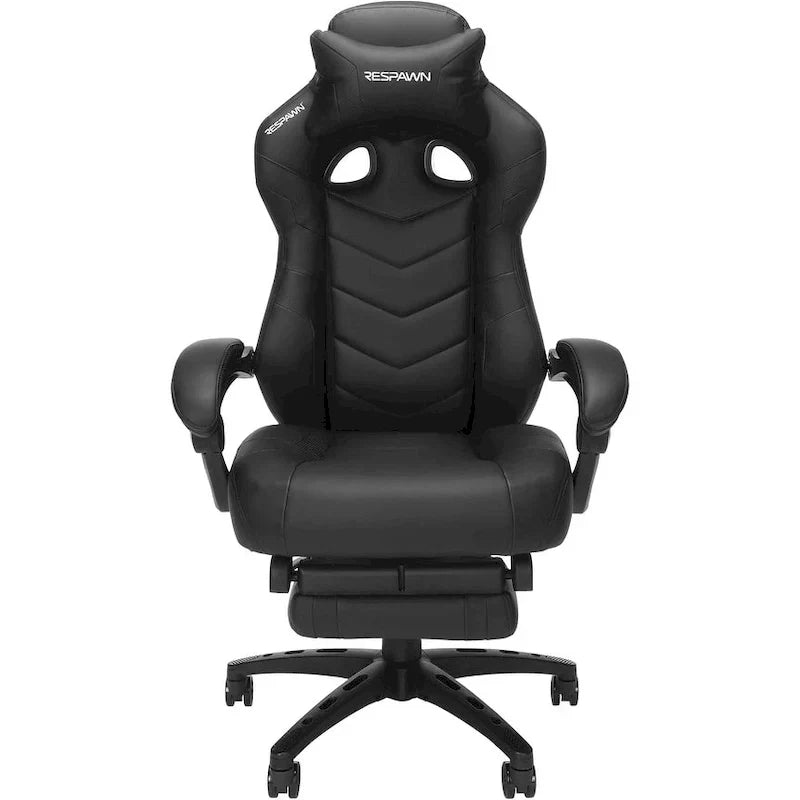 Chaise de jeu RESPAWN 110 Pro - Chaise de jeu avec repose-pieds, chaise de bureau ergonomique