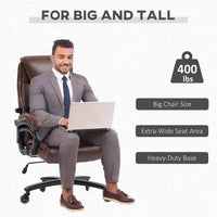 Chaise de bureau Vinsetto en cuir PU