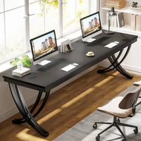 Bureau informatique 78 pouces pour le bureau à domicile, table d'écriture rectangulaire pour salle d'étude