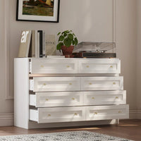 Commode et coiffeuse blanche solution de rangement polyvalente bureau cristal