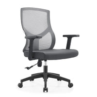 Chaise de bureau mi-dossier Glen avec hauteur, pivot et inclinaison réglables par LeisureMod