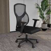 Chaise de bureau mi-dossier Glen avec hauteur, pivot et inclinaison réglables par LeisureMod