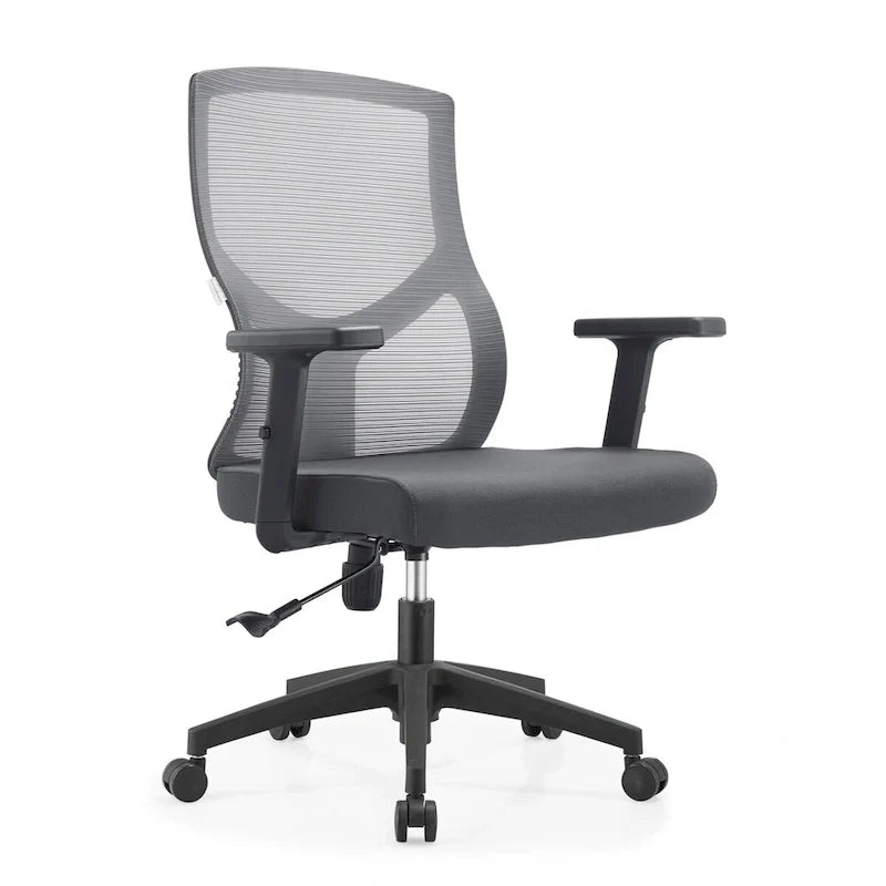Chaise de bureau mi-dossier Glen avec hauteur, pivot et inclinaison réglables par LeisureMod