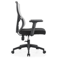 Chaise de bureau mi-dossier Glen avec hauteur, pivot et inclinaison réglables par LeisureMod
