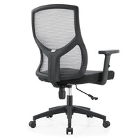 Chaise de bureau mi-dossier Glen avec hauteur, pivot et inclinaison réglables par LeisureMod