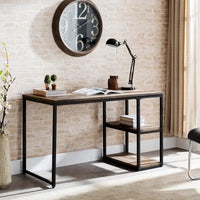 Bureau d'écriture en bois récupéré noir