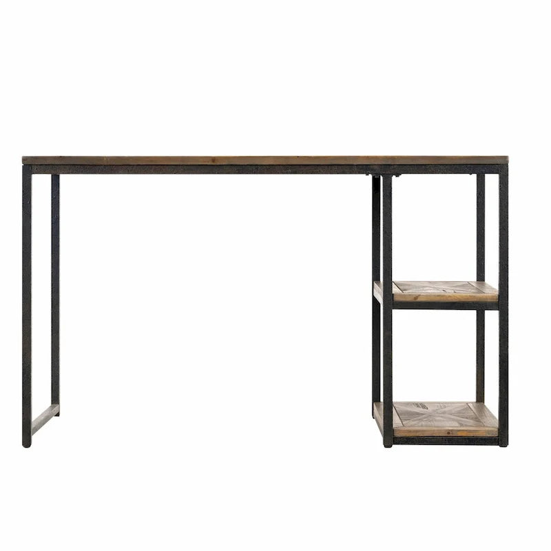 Bureau d'écriture en bois récupéré noir