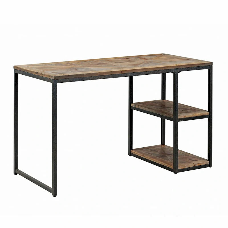 Bureau d'écriture en bois récupéré noir