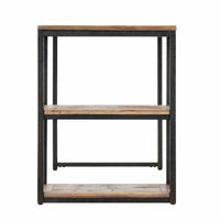 Bureau d'écriture en bois récupéré noir