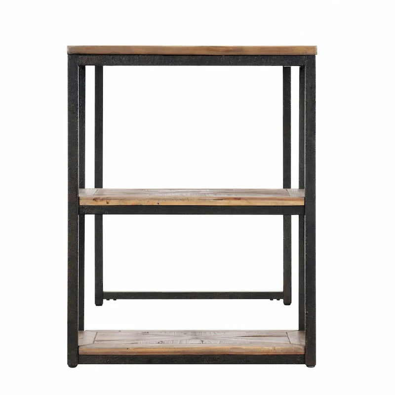 Bureau d'écriture en bois récupéré noir