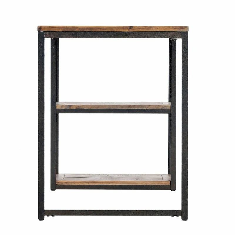 Bureau d'écriture en bois récupéré noir