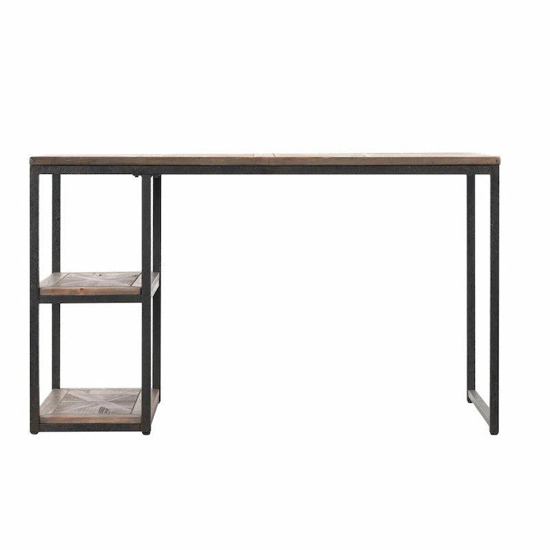 Bureau d'écriture en bois récupéré noir