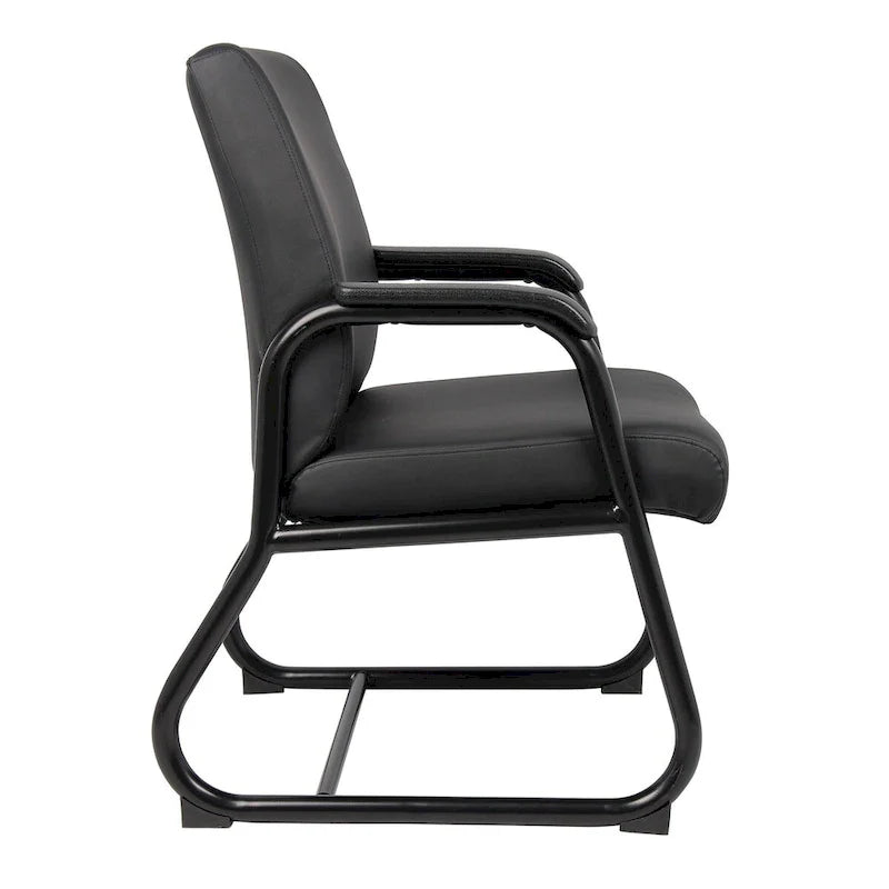 Chaise visiteur de direction Boss en vinyle antimicrobien