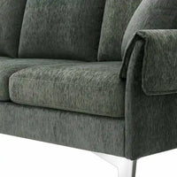 Canapé Sectionnel Convertible Forme L, Canapé en Chenille avec Méridienne Réversible pour Salon, Appartement