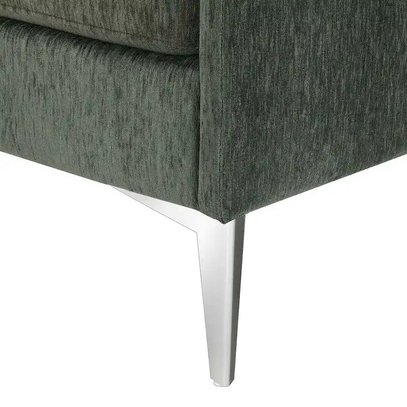 Canapé Sectionnel Convertible Forme L, Canapé en Chenille avec Méridienne Réversible pour Salon, Appartement