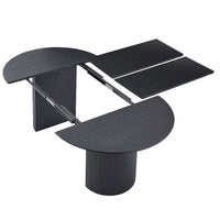 Table à manger ovale extensible de cuisine à dessus plein - N/A