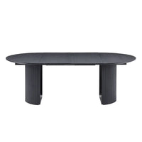 Table à manger ovale extensible de cuisine à dessus plein - N/A