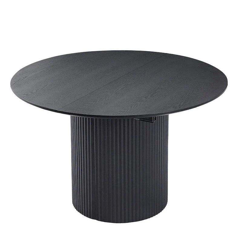 Table à manger ovale extensible de cuisine à dessus plein - N/A
