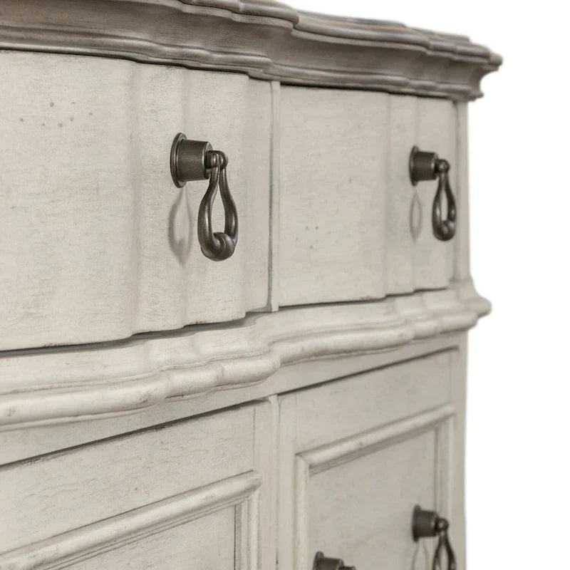 Enfilade blanc antique brossé Chesapeake - Largeur 56 x Profondeur 21 x Hauteur 30