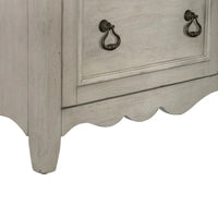 Enfilade blanc antique brossé Chesapeake - Largeur 56 x Profondeur 21 x Hauteur 30