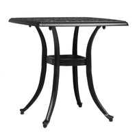 Patio 21 Table de salle à manger en fonte d'aluminium avec trou pour parasol
