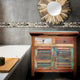 Meuble de Rangement à Linge avec 2 Portes et 2 Tiroirs en Teck Recyclé à Persiennes Marina Del Rey