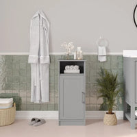 Meuble de rangement organisateur de sol avec porte à fermeture magnétique et étagères