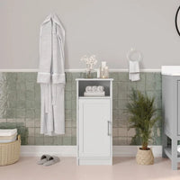 Meuble de rangement organisateur de sol avec porte à fermeture magnétique et étagères