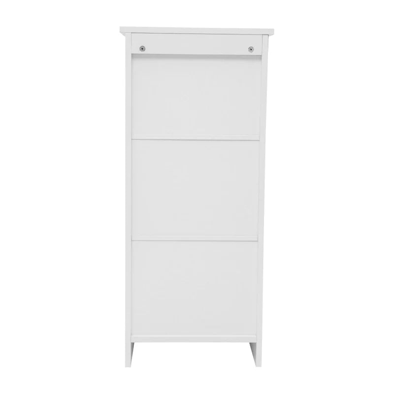 Meuble de rangement organisateur de sol avec porte à fermeture magnétique et étagères