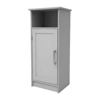 Meuble de rangement organisateur de sol avec porte à fermeture magnétique et étagères
