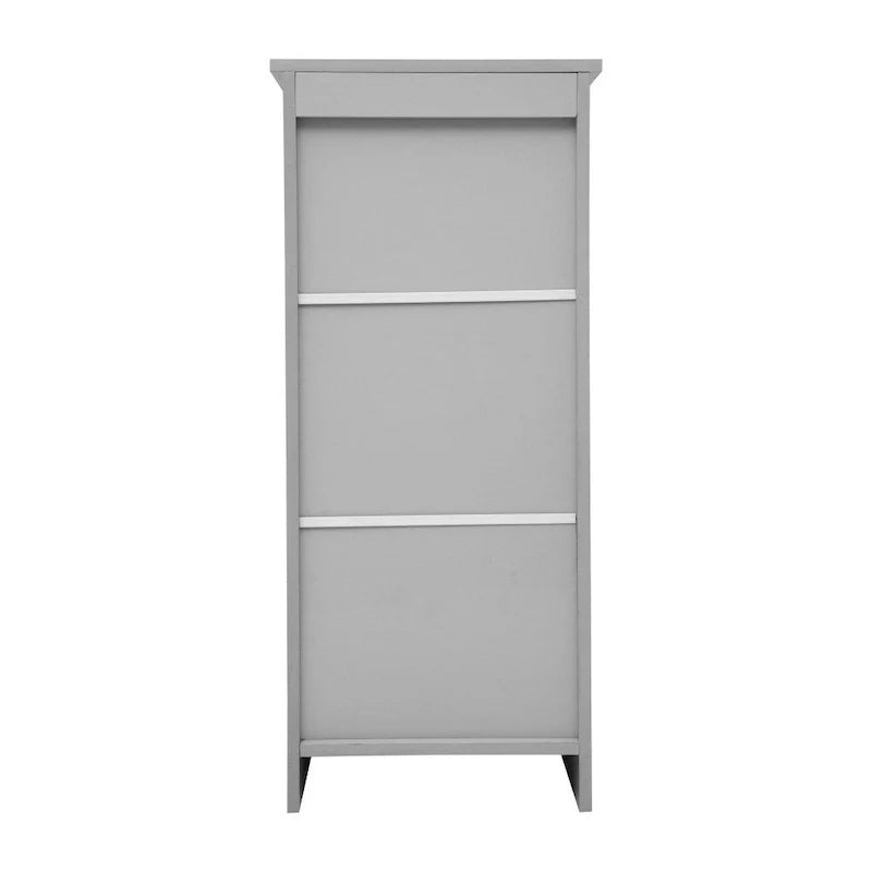 Meuble de rangement organisateur de sol avec porte à fermeture magnétique et étagères