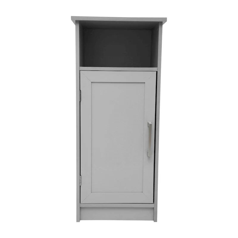 Meuble de rangement organisateur de sol avec porte à fermeture magnétique et étagères