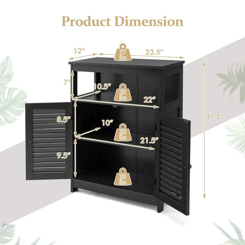 Meuble de rangement de salle de bain - 12P x 23.5L x 31.5H