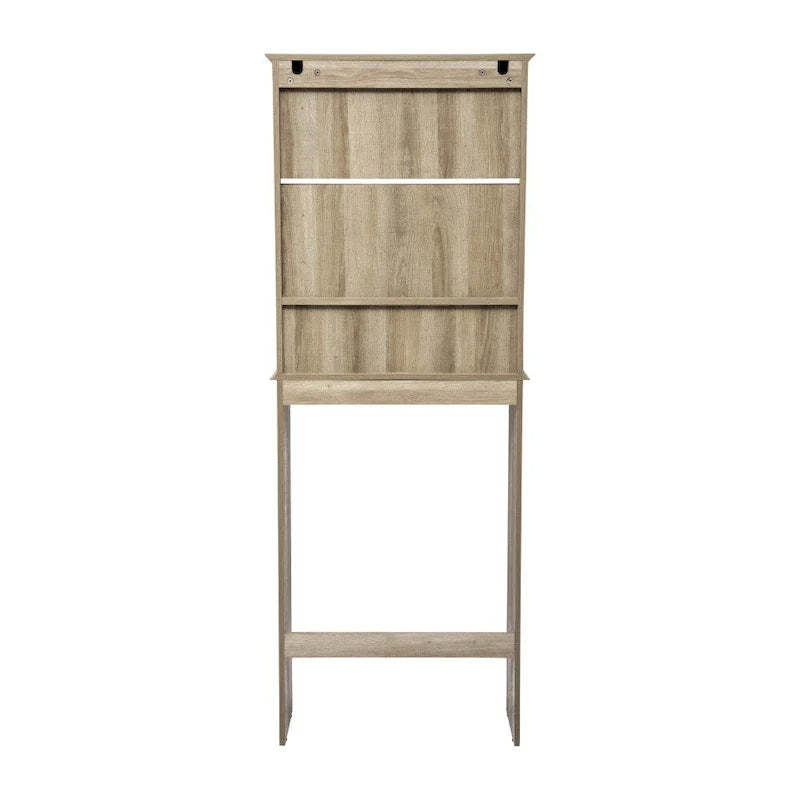 Meuble de rangement pour cabinet de toilette de ferme marron avec 2 étagères