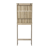 Meuble de rangement pour cabinet de toilette de ferme marron avec 2 étagères