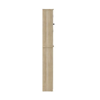 Meuble de rangement pour cabinet de toilette de ferme marron avec 2 étagères